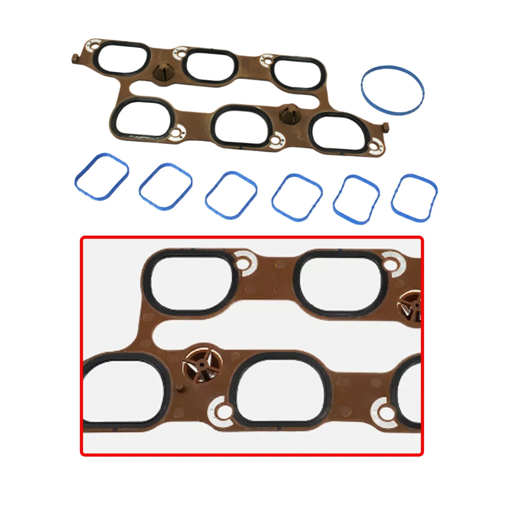 뷰익 캐딜락 쉐보레 GMC용 흡기 매니폴드 개스킷, 12691199 12673300 12673301 고무 및 플라스틱 내구성 자동차 액세서리, 8 개