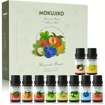Fruity Essential Oil Set, 10x10ml Fragrance Oil for Soap&Candle Making, Premium Essential Oil, Aromatherapy Diffuser Oils Gift 1