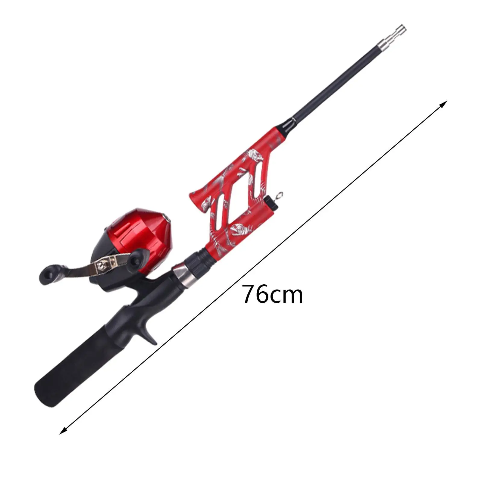 Fishing Rod and Reel, Fishing Reel Telescopic Fishing Pole with EVA Handle