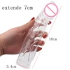 18cm*4cm Penis Extender Sleeve Reusable Condoms Delay Ejaculation Cock Rings Sex Toys For Men Sex Products 1