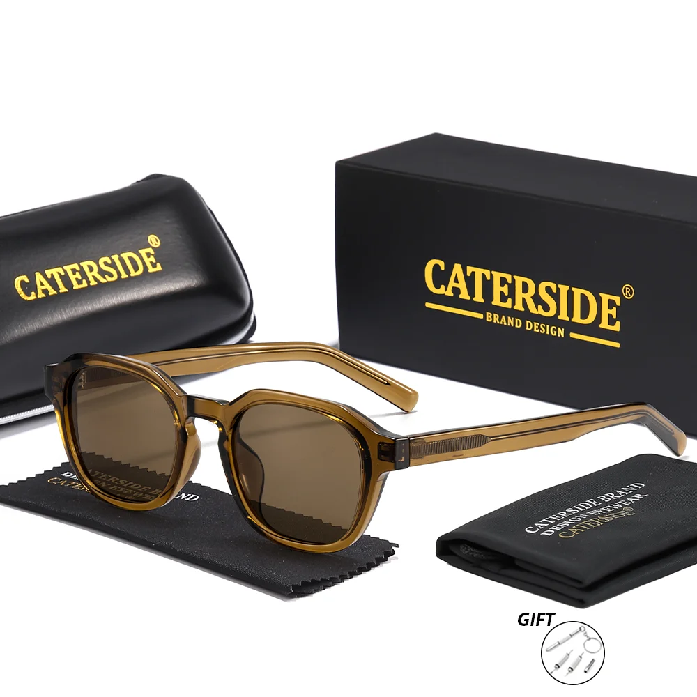 CATERSIDE Optische Sonnenbrille für Herren, Acetat-Rahmen, Myopie, Weitsichtigkeit, polarisierte Brillen, Damen-Sonnenschutzbrille – Detail 9