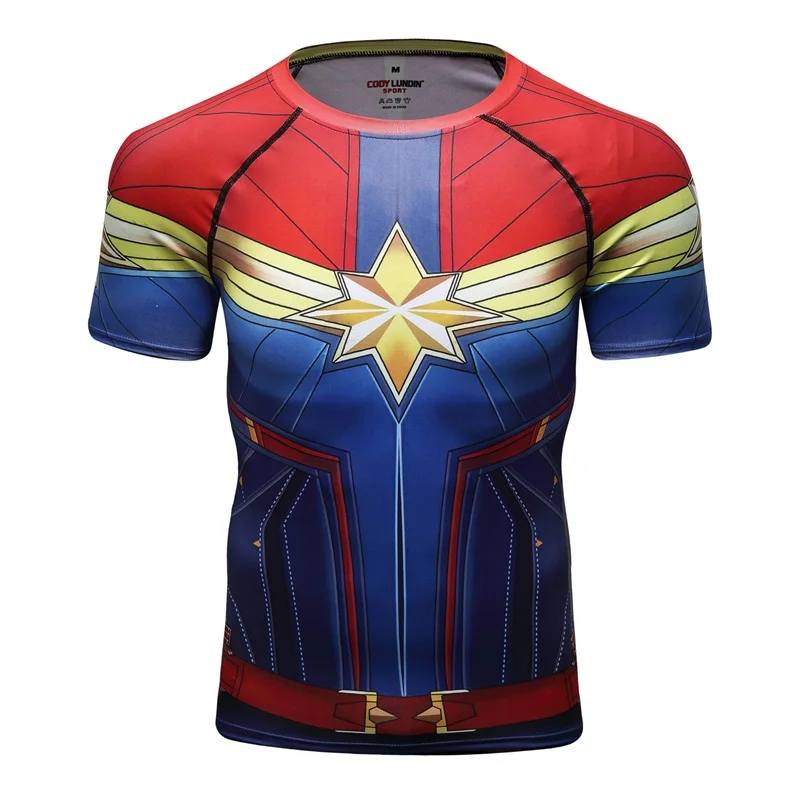 2026 Neue Marke Fitness Kompressions-T-Shirt Herren Kurzarm 3D Trainings-Oberteil Herren T-Shirt Sommer Mode Lässiges T-Shirt