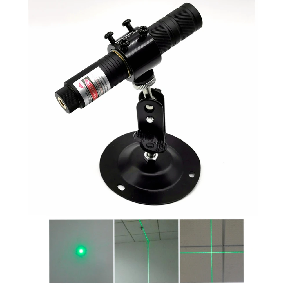 515nm 520nm 10mw / 30mw Laser Diode Module Focusable Dot/Line/Cross Positioning Lights With Locator Holder focusable waterproof 515nm 520nm 10mw 30mw green laser module dot line cross head locator