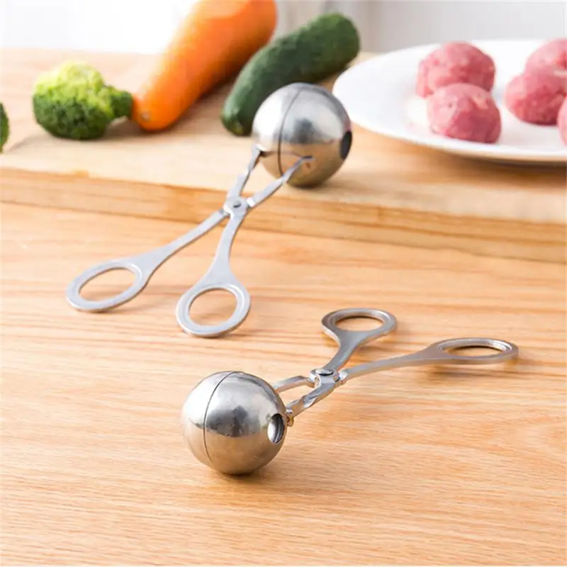 Meatball Maker Tool Clip Newbie Antiaderente Farcito Palla Di Carne Cucchiaio Shaper Cooking Scoop Accessori Da Cucina In Acciaio Inossidabile
