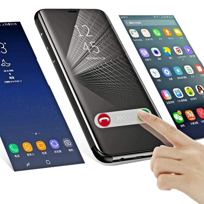 Sleek Flip Mirror Phone Cover with Premium Protection