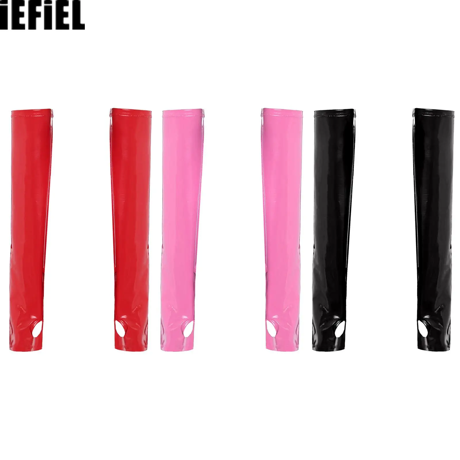 Womens Fingerless Long Gloves for Cosplay Party Club