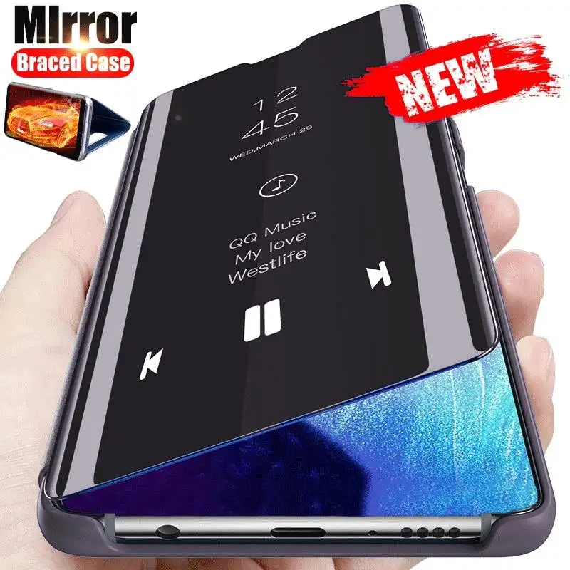 Samsun S20 Fe Custodia Smart Mirror Flip Case Per Samsung Galaxy S20 Fan Edition S20 Fe S20Fe 20 Fe Stand Book Cover Sm-G781 6.5''