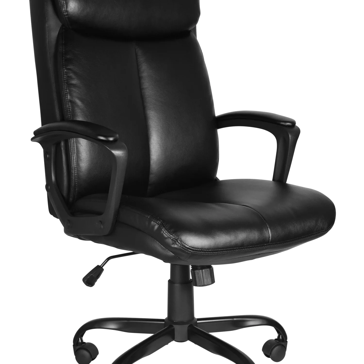 

Black High Quality PU Leather Office Desk Chair with Adjustable Height and Tilt, 360-Degree Swivel, 300LBS Weight Capacity