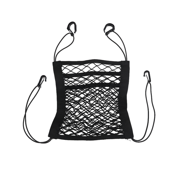 Seats Storage Net Bag Between Seats Divider Pet Barrier Car Interior Organizer Adjustable Handbag Pocket Auto Accessories
