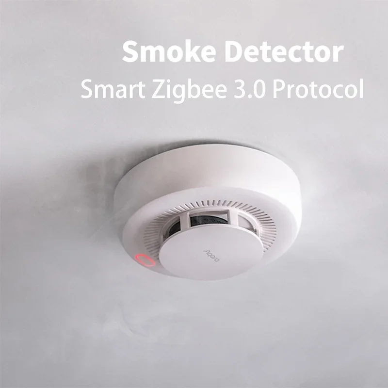 Aqara Smoke Alarm Smart Zigbee 3.0 Smoke Detector Fire Protection Home Security Alarm Sound Light with Homekit Mi Home smoke alarm
