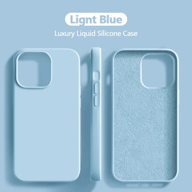 thumbnail image 1 of Funda de silicona líquida de lujo para iPhone 16 Pro Max Fundas de teléfono para Apple iPhone 16 Pro Max Plus Funda suave a prueba de golpes Accesorios, 1 of 5