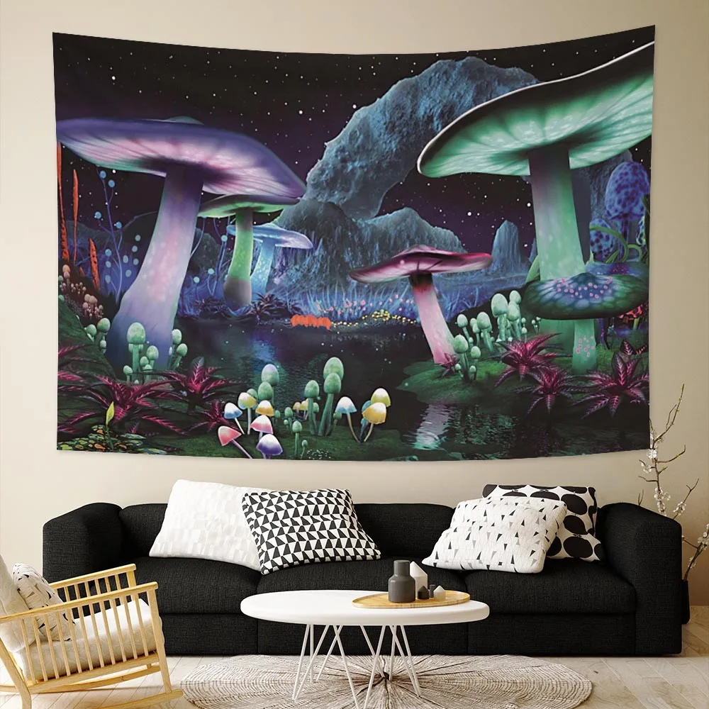 Psychedelic Hanging Fabric Background Wall Covering Home Decoration Blanket Tapestry Bedroom |