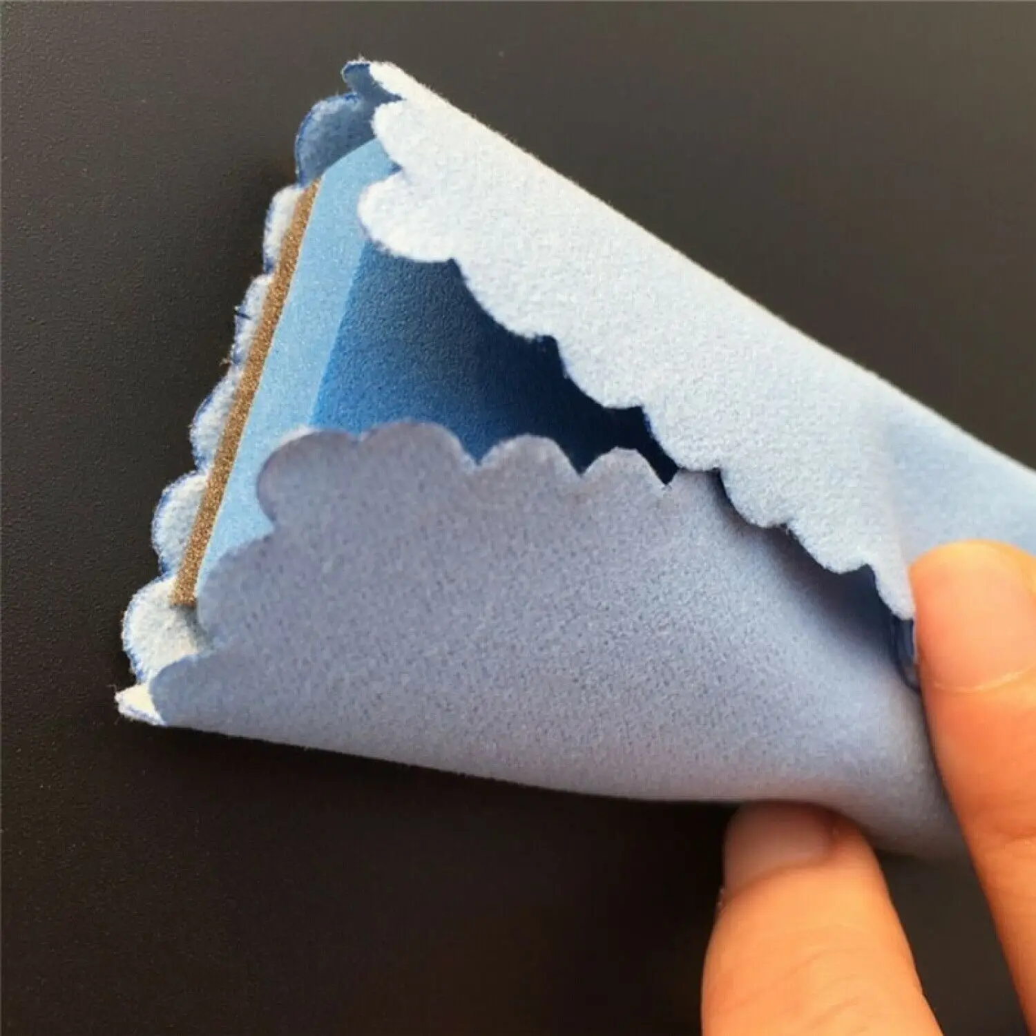 

Lint-Free Microfiber Cleaning Cloths Nano Ceramic Car 10*10 cm Blue Soft Shed-less Automotive Supplies Accessories