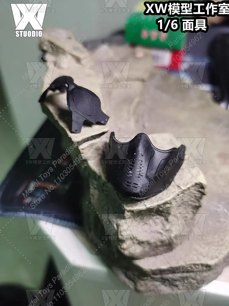 1/6 남성 군인 버키 반스 마스크, 어벤져스 안티 히어로 겨울 군인 마스크 안경, 12 인치 액션 피규어, 소장 완구에 적합