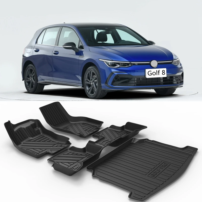 Use for Volkswagen GOLF8 MK8 GTI car carpet GOLF8 MK8 car floor mats Fit  For Golf 8 MK8 waterproof trunk mat MK8 car floor mats - AliExpress