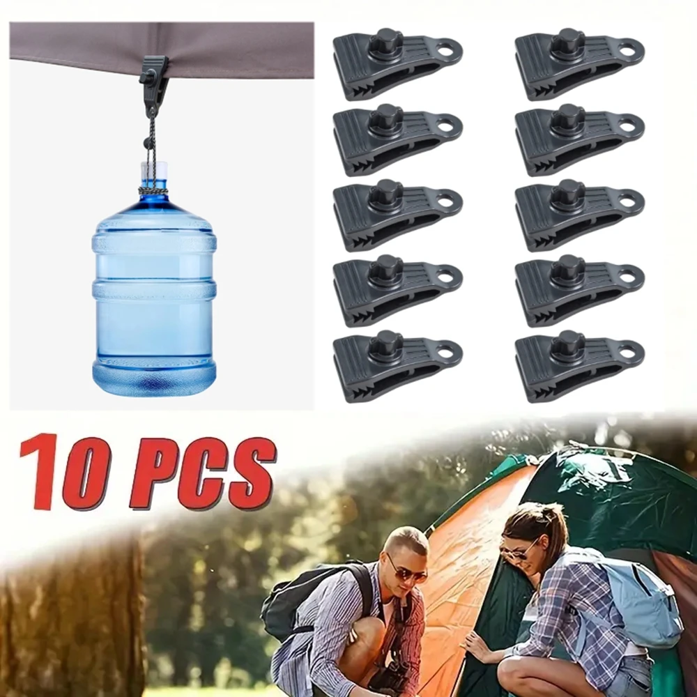 

10Pcs Tarp Clips Heavy Duty Lock Grip Tarp Clamps Pool Cover Clips Tent Fasteners Holder for Awnings, Outdoor Camping