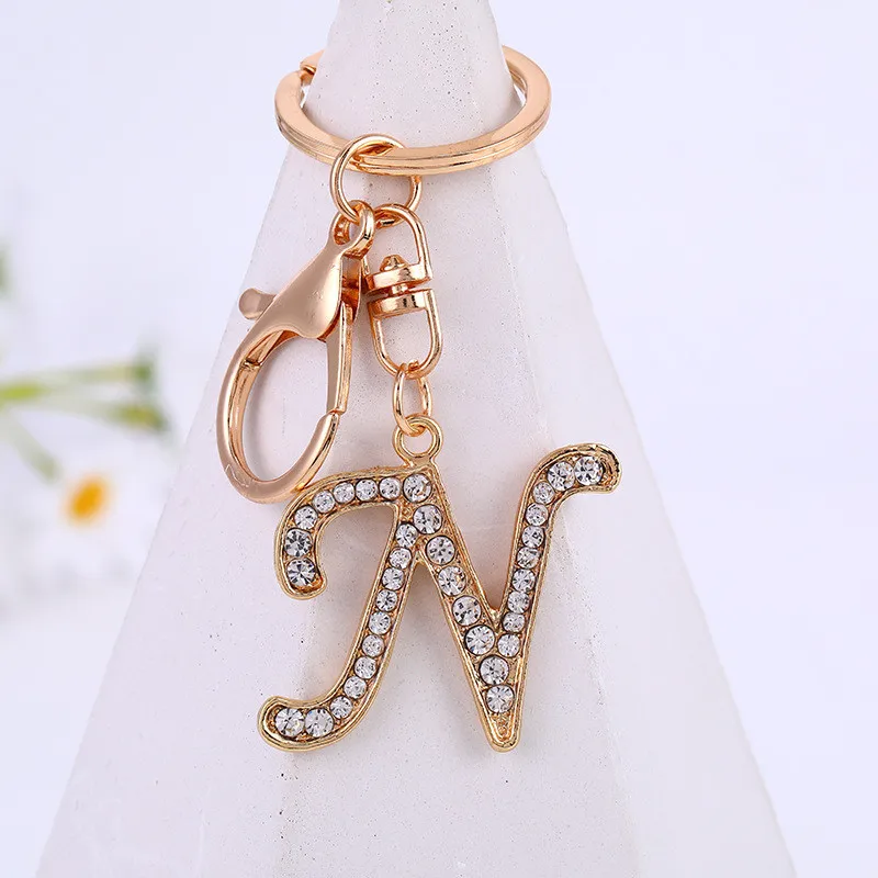  Z542_B Silver Adorable Alphabet Initial Letter V Keychain Key  Ring : Clothing, Shoes & Jewelry