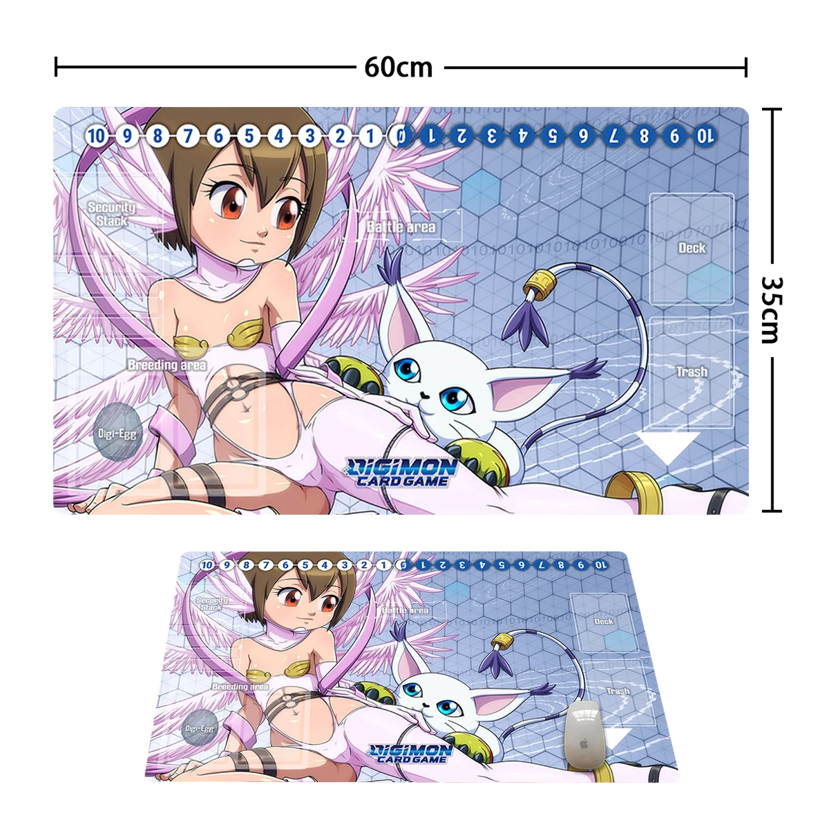 digimon card game mat GMC Deluxe 2 Player Compatible Digimon Trading Card Game TCG Mat Board  Playmat main image 0
