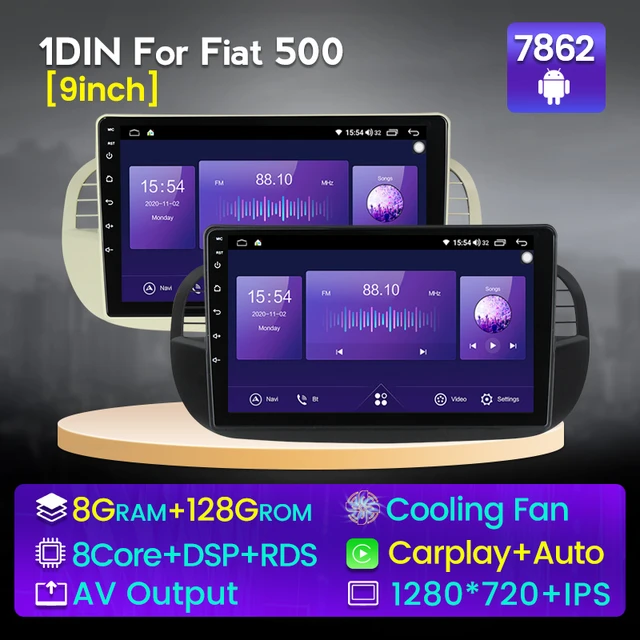 For Fiat 500 2007 2008 2009 2010 2011- 2014 Android Car Multimedia