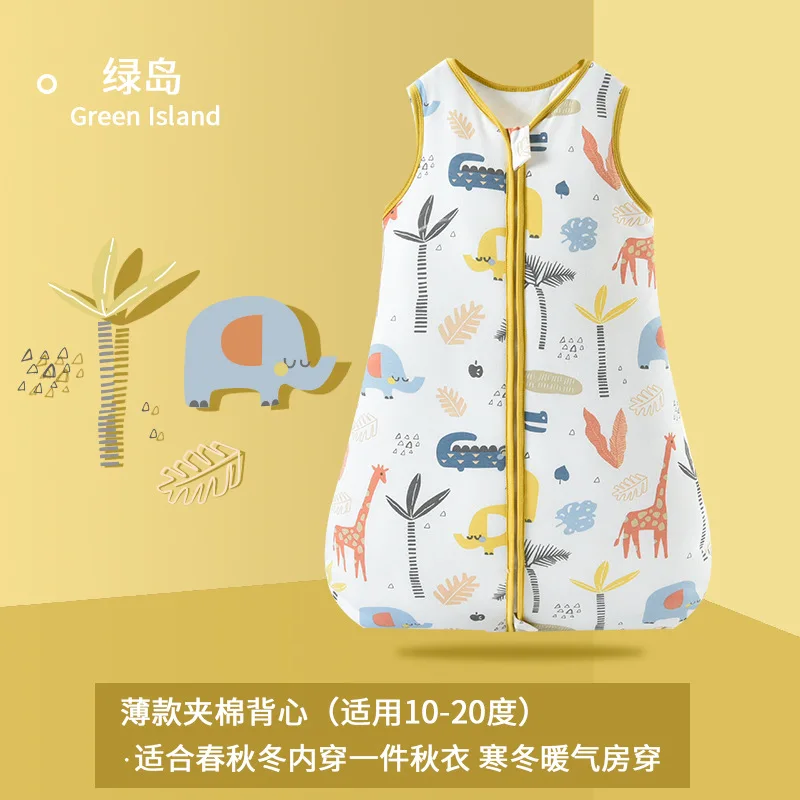 

Autumn And Winter Newborn Anti-Kick Quilt Cotton Children's Vest Sleeping Bags Turbulettes Sleepwear Sleeping Bag
