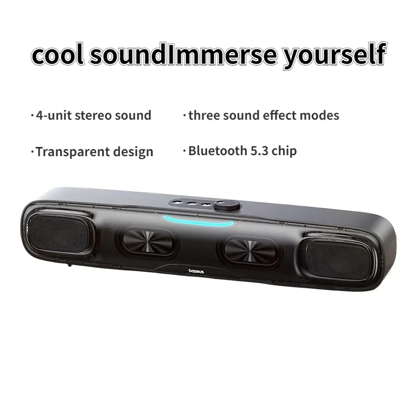 Desktop Mini Soundbar Bluetooth 5.3 Tri-Mode Audio 3D Soundscape Surround Subwoofer Laptop Speaker Speaker bluetooth speaker computer speaker desktop speakers