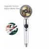Pressurized Shower Head Water Saving 360 Rotating Twin Turbo Pressurized Propeller Fan Shower Head Bathroom Accessories 5