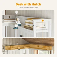 60" Corner Computer Desk with Storage Shelves, L Shaped Gaming Desk with Hutch 2