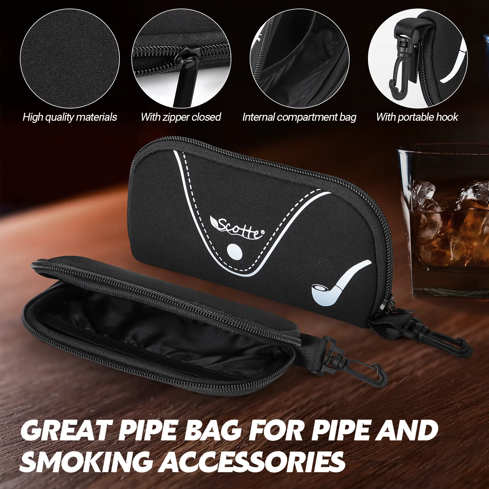 Vintage Tobacco Pipe Pouch Accessories tobacco pipe smoking pipe tobacco smoking accessories smoking accessories