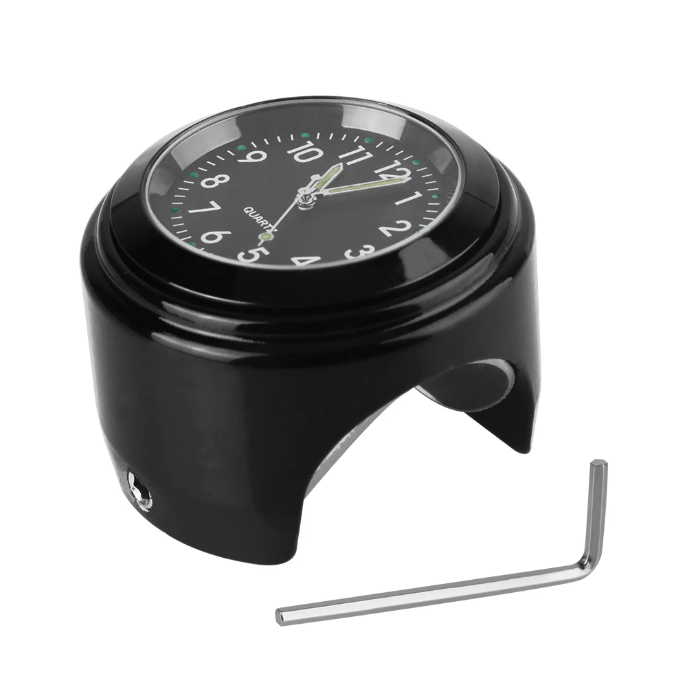 Motorcycle handlebar clock black waterproof install