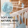 Mini Handheld Personal Portable Fan Car Seat Fan USB Student Bed Table with Flexible Tripod Clip Bicycle Treadmill Camping Trip 2