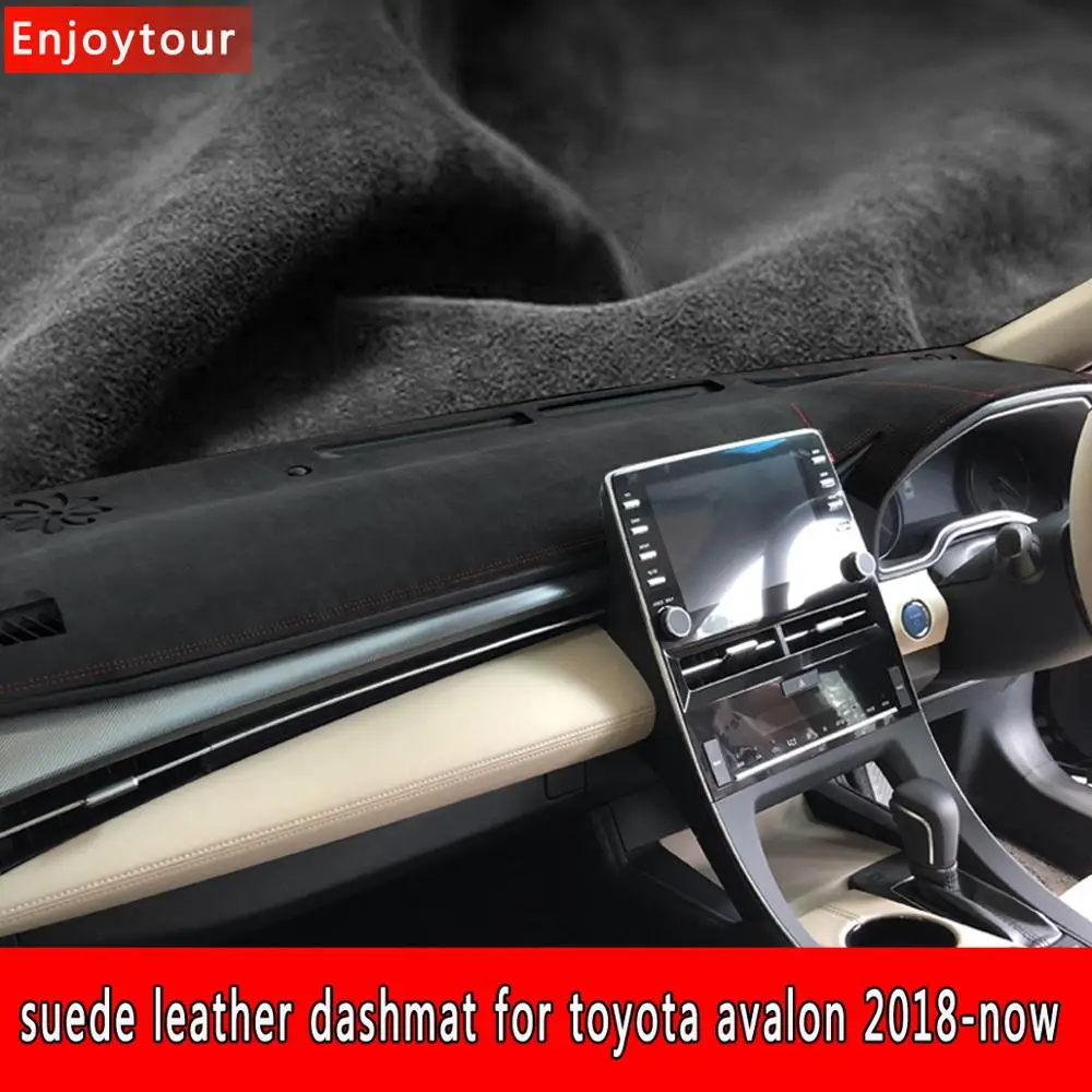 

Accessories Suede Leather Dashmat Dashboard Cover Prevent Sunlight Pad Dash Mat For Toyota Avalon 2019 2020 2021 2022 XX50 50