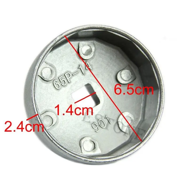 

Square 14 Flutes End Cap Oil Filter Wrench Auto Tool For 65mm