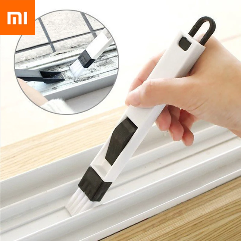 1pcs Xiaomi Multifunctional Window Door Keyboard Cleaning Brush For Groove Cleaner Nook Cranny Dust Shovel Track Tools - Xiaomi for Smart home