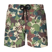 Fashion Camouflage Board Shorts Men Fashion 3D Printed Camo Quick Dry  Swimming Trunks Cool Ice Loose Shorts Summer Short Pants 2