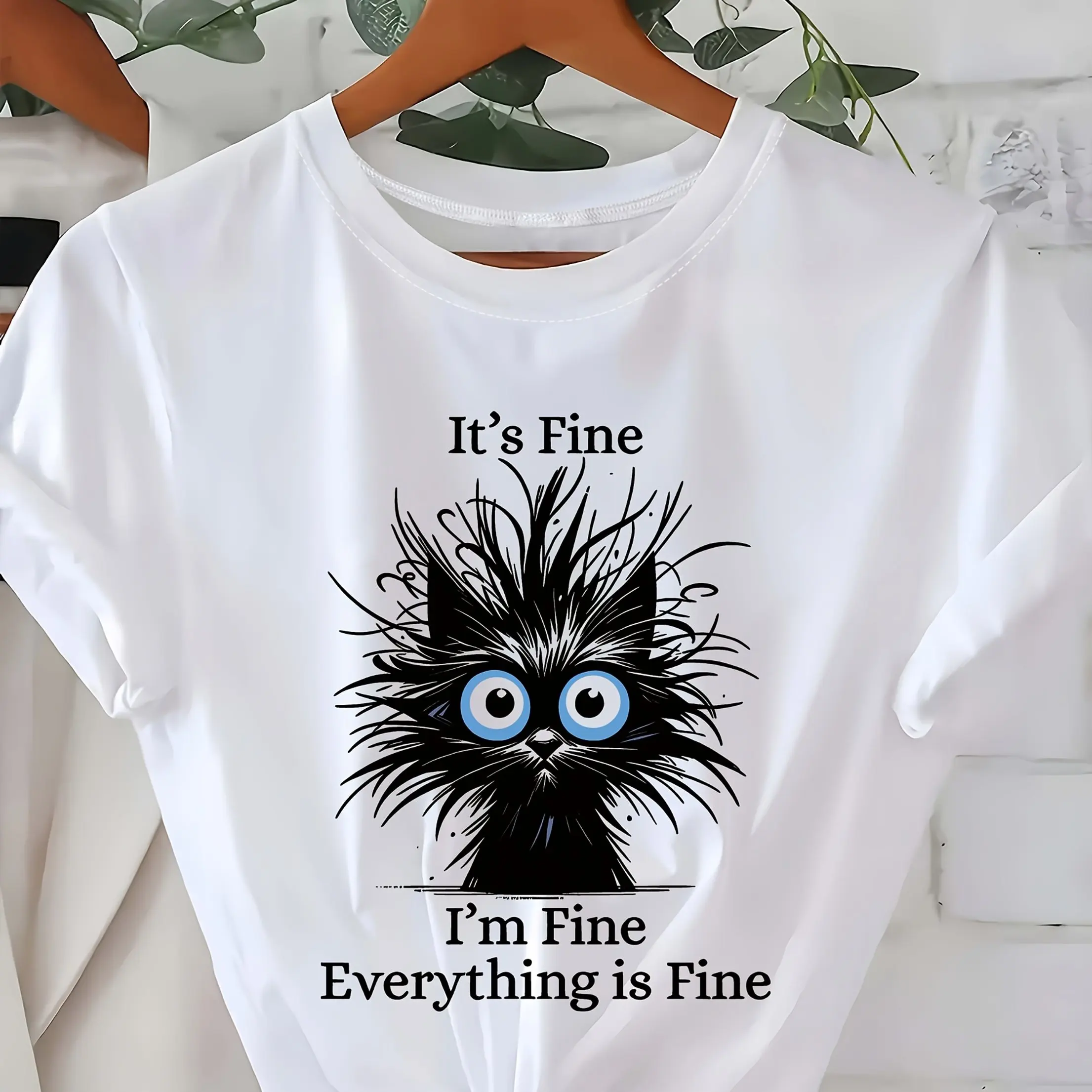 ตัวเลือกสินค้า เสื้อผ้าลายแมวตลก ผ้าฝ้าย 100% สวมใส่สบาย