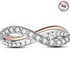 925 Sterling Silver Infinite Eternal Symbol Series Closed Ring For Women Valentine's Birthday Gifts Wedding Jewelry Accessory 6