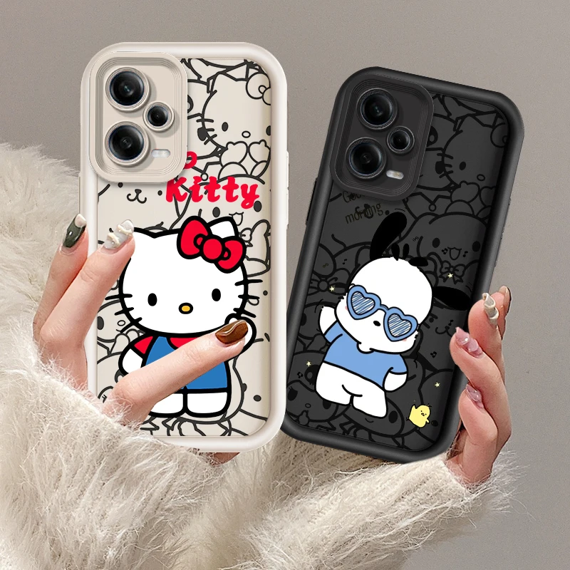 Cartoon Cinnamoroll Cat Per Redmi K50 K40 K30 K20 12C 10C 9C 9At 9A Ultra Pro Prime Eye Ladder Phone Case