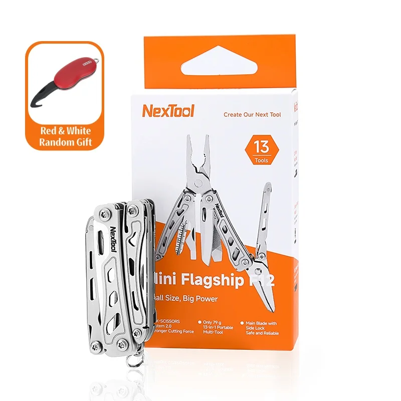 NexTool Mini Flagship F12 15-in-1 Multitool Pliers EDC Folding Tool with Screwdriver Scissors File for Camping Outdoor Hiking