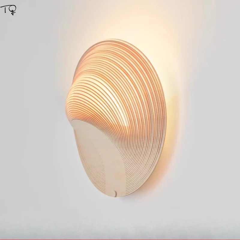 Wabi-Sabi Solid Wood LED Wall Lamp 1