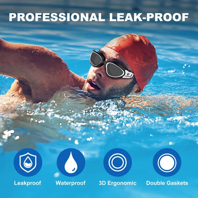 Adult Professional Swimming Goggles Anti-fog UV Protection Lens Waterproof Adjustable Silicone Swim Glasses Swimming Equipment 5