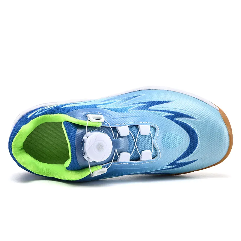 Yukesk Table Tennis Shoes Children's Lace-up Free Badminton Training Shoes Durable and Breathable Men's and Women's Sports Shoes