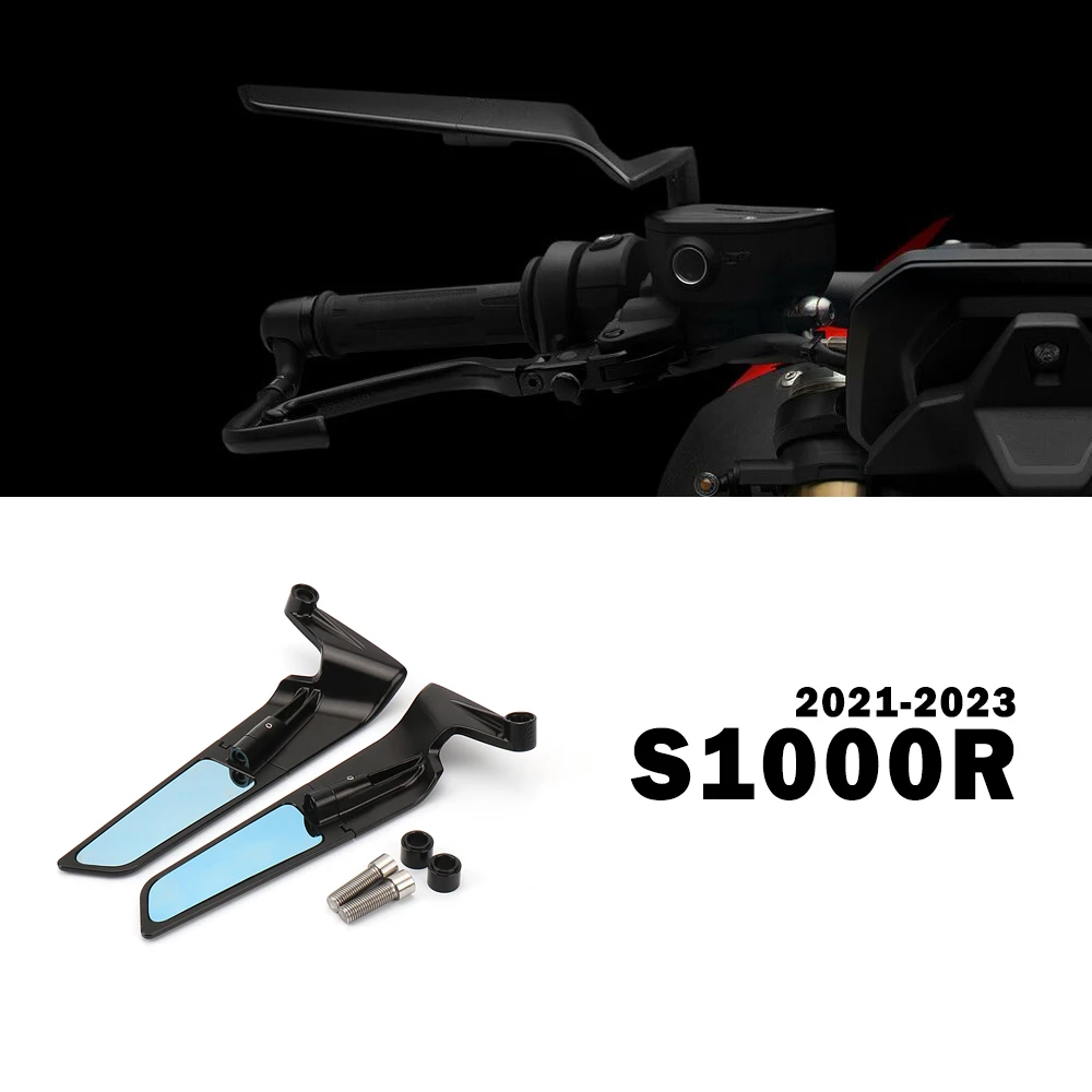 

S1000R Accessories for BMW S 1000 R S1000 2021 2022 2023 Motorcycle Stealth Mirror Wind Wing Side Rearview Reversing Aluminum