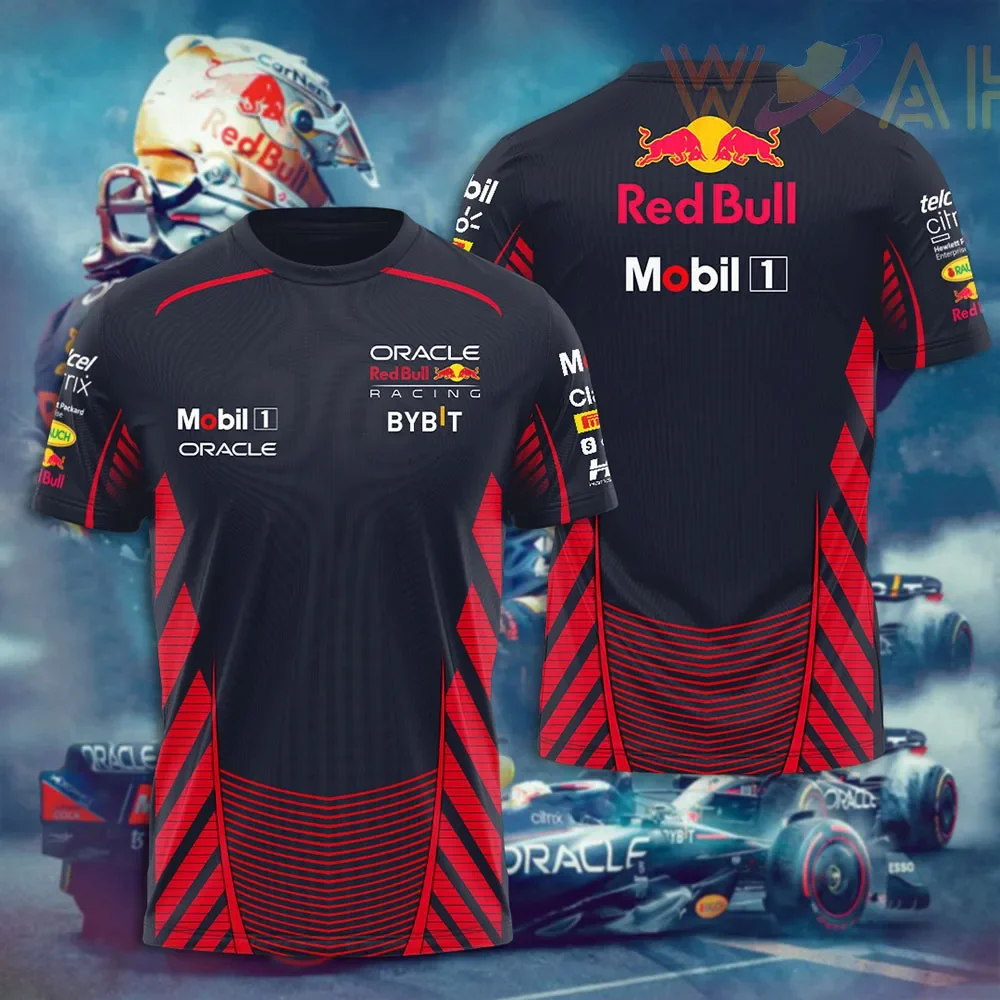 2025 Men’s Red Bull Sports T-Shirt – Racing & Cycling Training Top 2