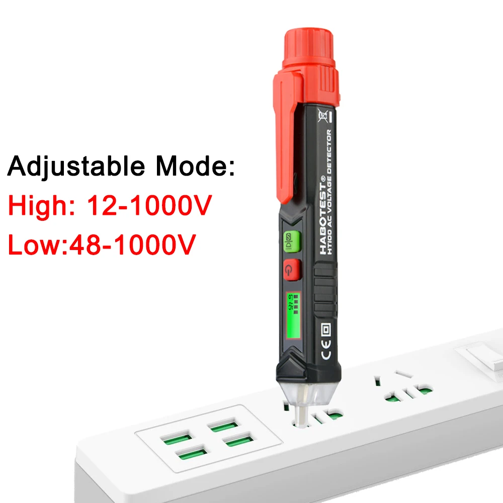 

Бесконтактный Тестер-измеритель напряжения переменного тока HT100E