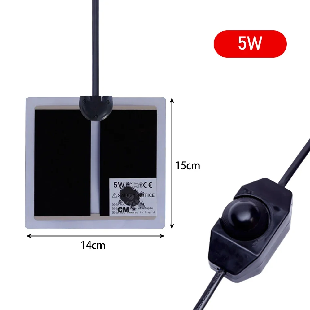 5-35W Terrario Rettili Tappetino di Calore Arrampicata Pet Riscaldamento Cuscinetti Caldi Regolatore di Temperatura Regolabile Tappetini Rettili Forniture UE