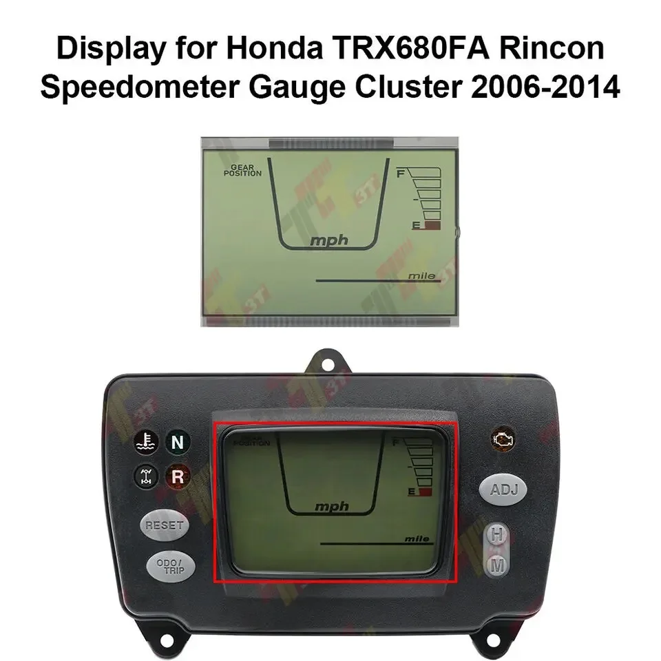Display for Honda TRX680FA Rincon Speedometer Gauge Cluster