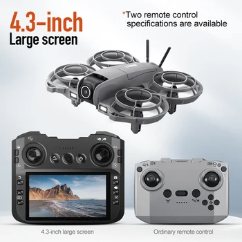 Nuovo Drone RC D26 con Display Grande da 4.3" FPV, Macchina da Corsa con Flusso Ottico, Hover, Fotocamera HD 4K, Quadricottero Aereo Giocattolo