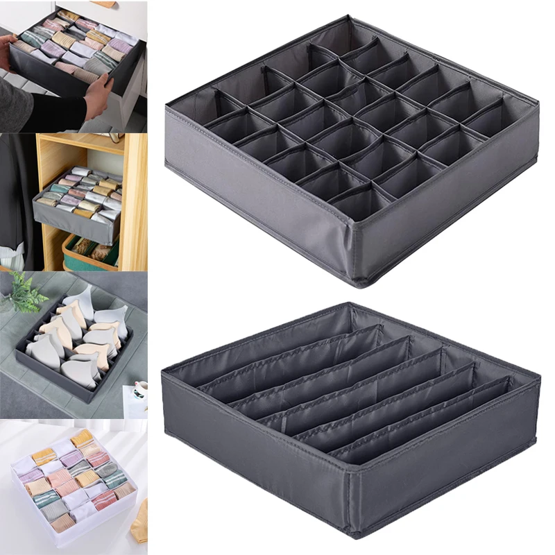 Pliable tiroirs Chaussettes Soutien-gorge Sous-vêtements Organizer Home distincts Storage Box 