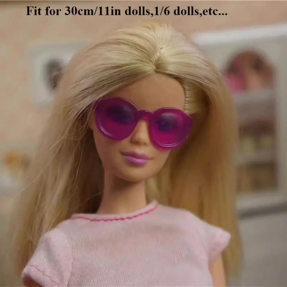 Plastic Doll Cute Eyeglasses Fashion Multi-Styles Necklaces Crown Jewelry Accessories Casual Wear Mini Eyeglasses