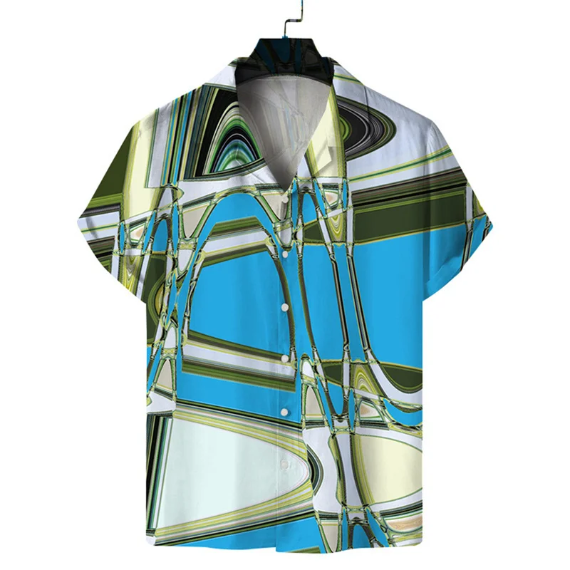 thumbnail image 1 of Camisas de playa con estampado de leopardo para hombre y mujer, camisas casuales de manga corta con solapa y estampado 3D, ropa de calle, verano 2024, 1 of 5